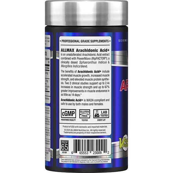 WADA compliant ALLMAX ARA+ packaging