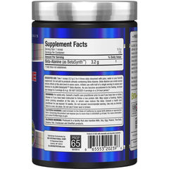 ALLMAX Beta-Alanine Powder 400g back panel