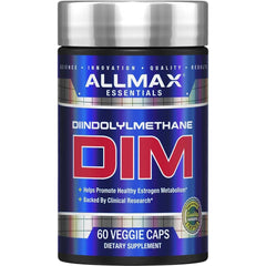 ALLMAX Essentials DIM bottle with 60 veggie capsules