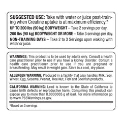 Athlete exercising with ALLMAX Creatine HCL bottle
