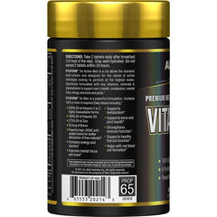 Close-up of Vitaform label showing vitamins and minerals