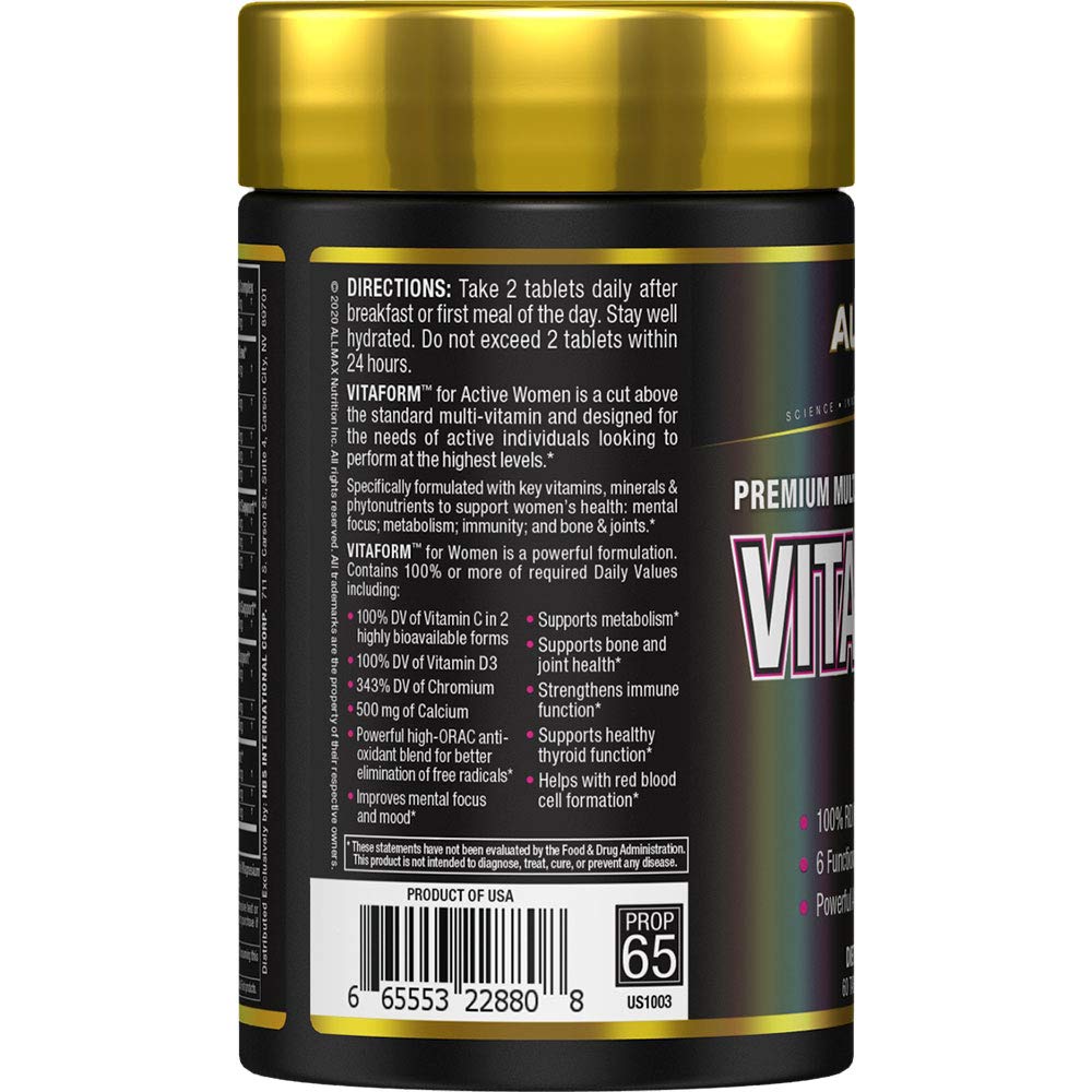 ALLMAX VITAFORM women's multivitamin packaging