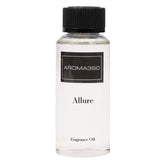 Allure 120mL diffuser oil bottle showing jasmine and bergamot notes