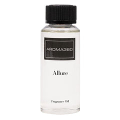 Allure 120mL diffuser oil bottle showing jasmine and bergamot notes