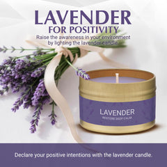 Sage & Lavender candles in minimalist metal jars