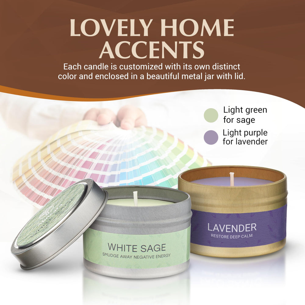 Gift-ready Almeara Sage & Lavender candle set