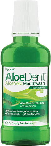 Front view of Aloe Dent 2-pack 250ml bottles