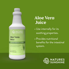 Inner leaf aloe vera concentrate used in the formula