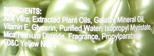 Ingredients list image: Aloe Vera, Vitamin E, Grape Seed Oil, Tea Tree Oil, Fragrance