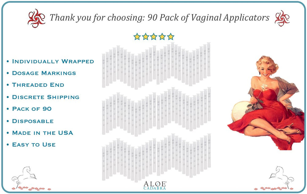 Aloe Cadabra individually wrapped applicators ensure clean, single-use convenience.