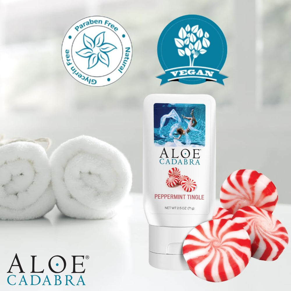 Aloe Cadabra mint leaves backdrop highlights fresh scent benefits