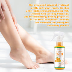 ALPAIS Foot Peel Spray beside a 10-minute soak note