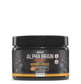 Alpha BRAIN Instant Peach 30-serving tub label