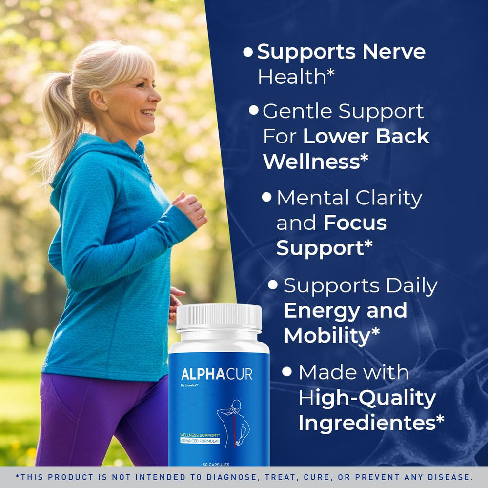 Alpha Cur Capsules packaging and bottle label