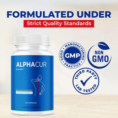 60-capsule bottle of Alpha Cur