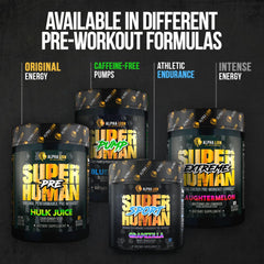 ALPHA LION Superhuman Burn packaging shows 21 servings and branding