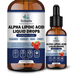 Bottle of Alpha Lipoic Acid 1000mg liquid drops
