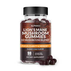 ALPHA01 Mushroom Gummies 10x Mushroom Complex with Ashwagandha and Lions Mane