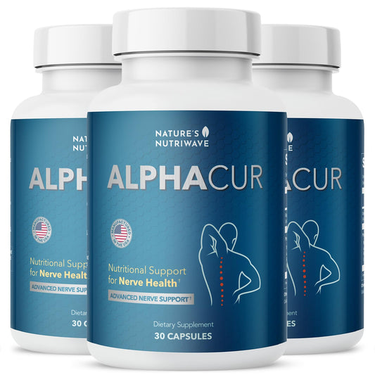 Packaging and label of Nature’s NutriWave Alphacur