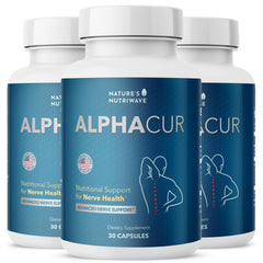 Packaging and label of Nature’s NutriWave Alphacur