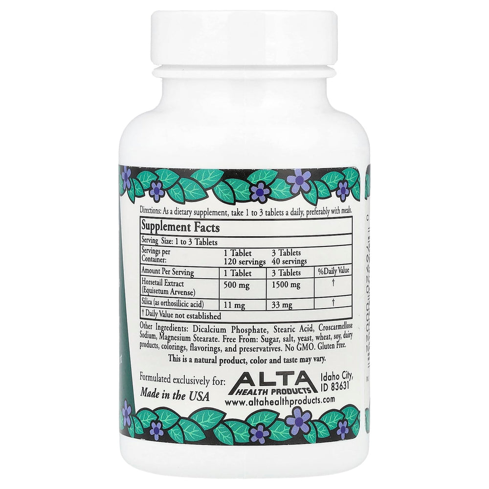Close-up of Alta Health Silica tablets with bioflavonoids