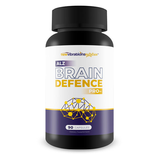 ALZ Brain Defence Pro bottle with label and capsules