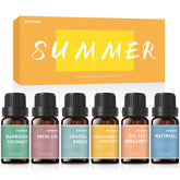 AmaKane Summer Essential Oils collection with assorted fragrance oil bottles