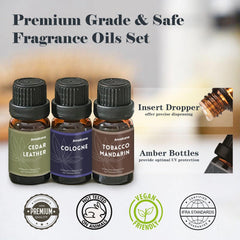 AmaKane Tobacco Mandarin fragrance oil in a 6x10 ml bottle