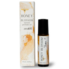 Amallow Honey Blossom Perfume Roller bottle front view