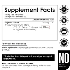 Bottle packaging showing 120 capsules per bottle