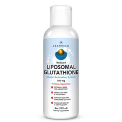 AMANDEAN Liposomal Glutathione bottle with label
