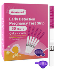 Amazewell hCG test strip front view – 50 pack