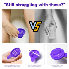 Wide-mouth splash-proof urine cup for hygienic sampling