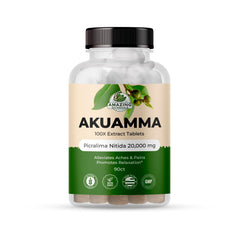 Amazing Botanicals Akuamma tablets 200 mg front view