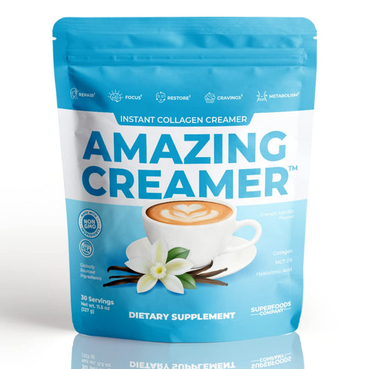 Amazing Creamer with Collagen Vanilla bottle front