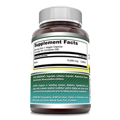 Biotin 15000 mcg capsules and serving information