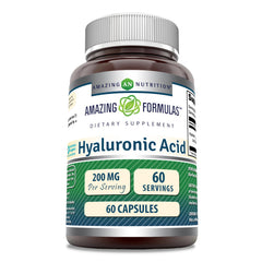 Amazing Formulas Hyaluronic Acid 200 mg capsules bottle – 60 count
