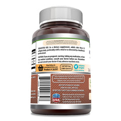 Supplement facts panel for MCT Oil Softgels