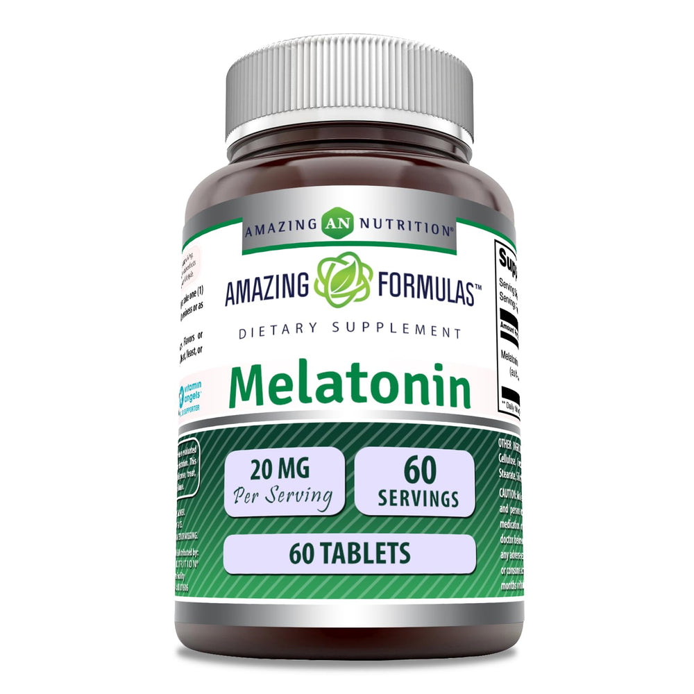Bottle of Amazing Formulas Melatonin Supplement - 60 count