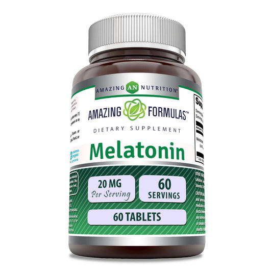 Bottle of Amazing Formulas Melatonin Supplement - 60 count