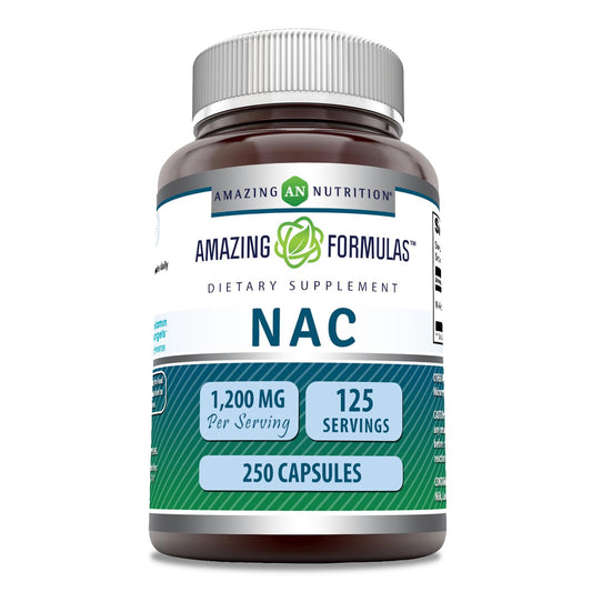 Amazing Formulas NAC 600mg per serving bottle
