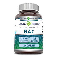 Amazing Formulas NAC 600mg per serving bottle