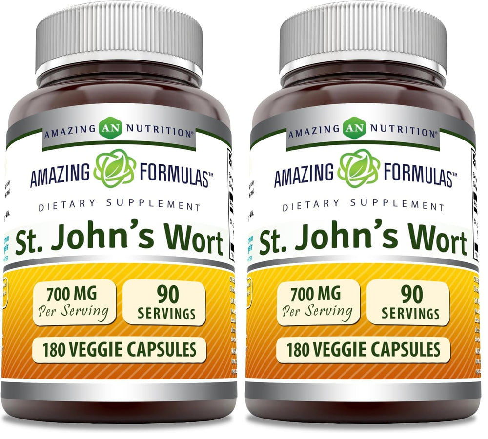 Amazing Formulas St. John's Wort supplement bottle front view