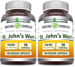 Amazing Formulas St. John's Wort supplement bottle front view