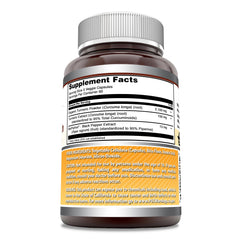 Close-up of turmeric curcumin veggie capsules