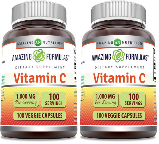 Bottle of Amazing Formulas Vitamin C 1000 mg Veggie Capsules