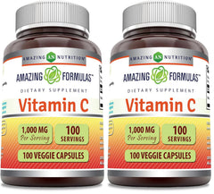 Bottle of Amazing Formulas Vitamin C 1000 mg Veggie Capsules