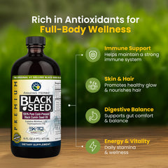 Amazing Herbs Black Seed Oil label closeup highlighting organic and non-GMO