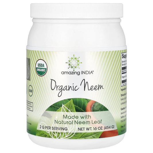 Amazing India Organic Neem Powder 16oz bottle