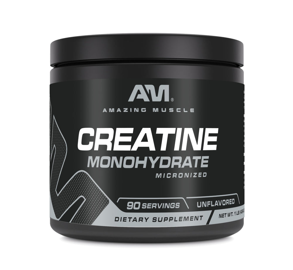 Amazing Muscle Micronized Creatine Monohydrate 1 lb powder container